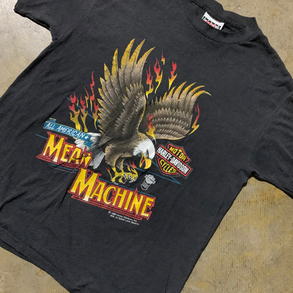 Harley Davidson 3D Emblem Mean Machine Tee (Large)