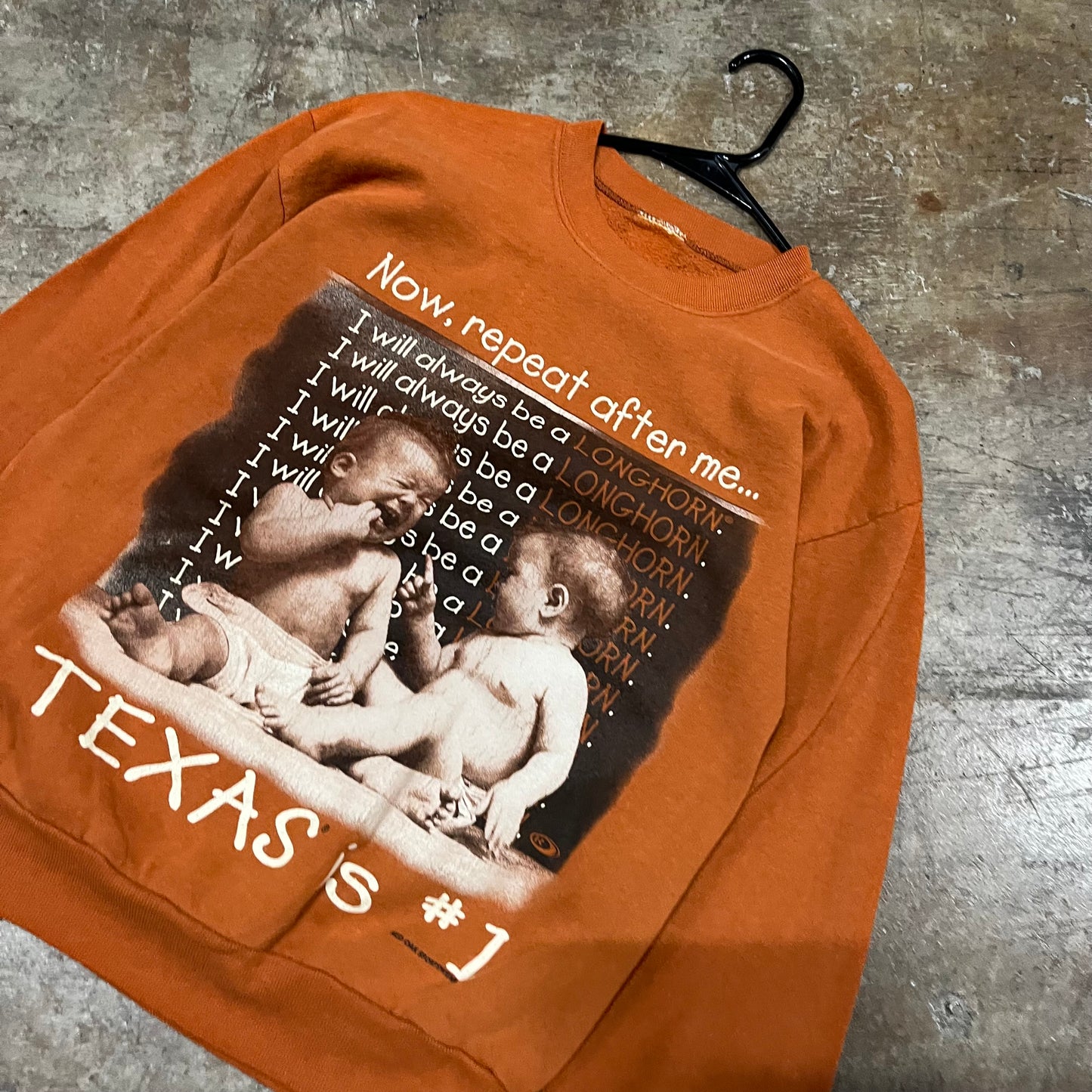 Longhorn Baby Sweatshirt (Mediumish)