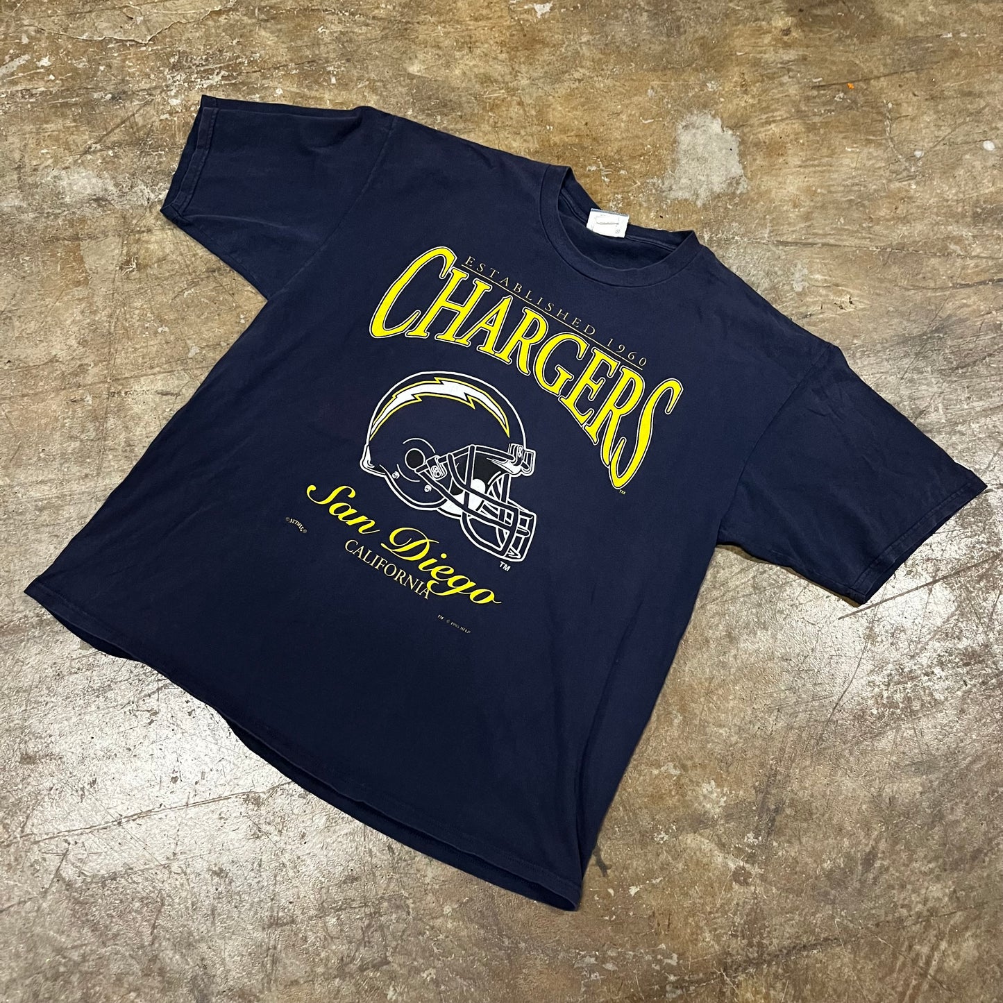 San Diego Chargers Lee Tee (XX-Large)