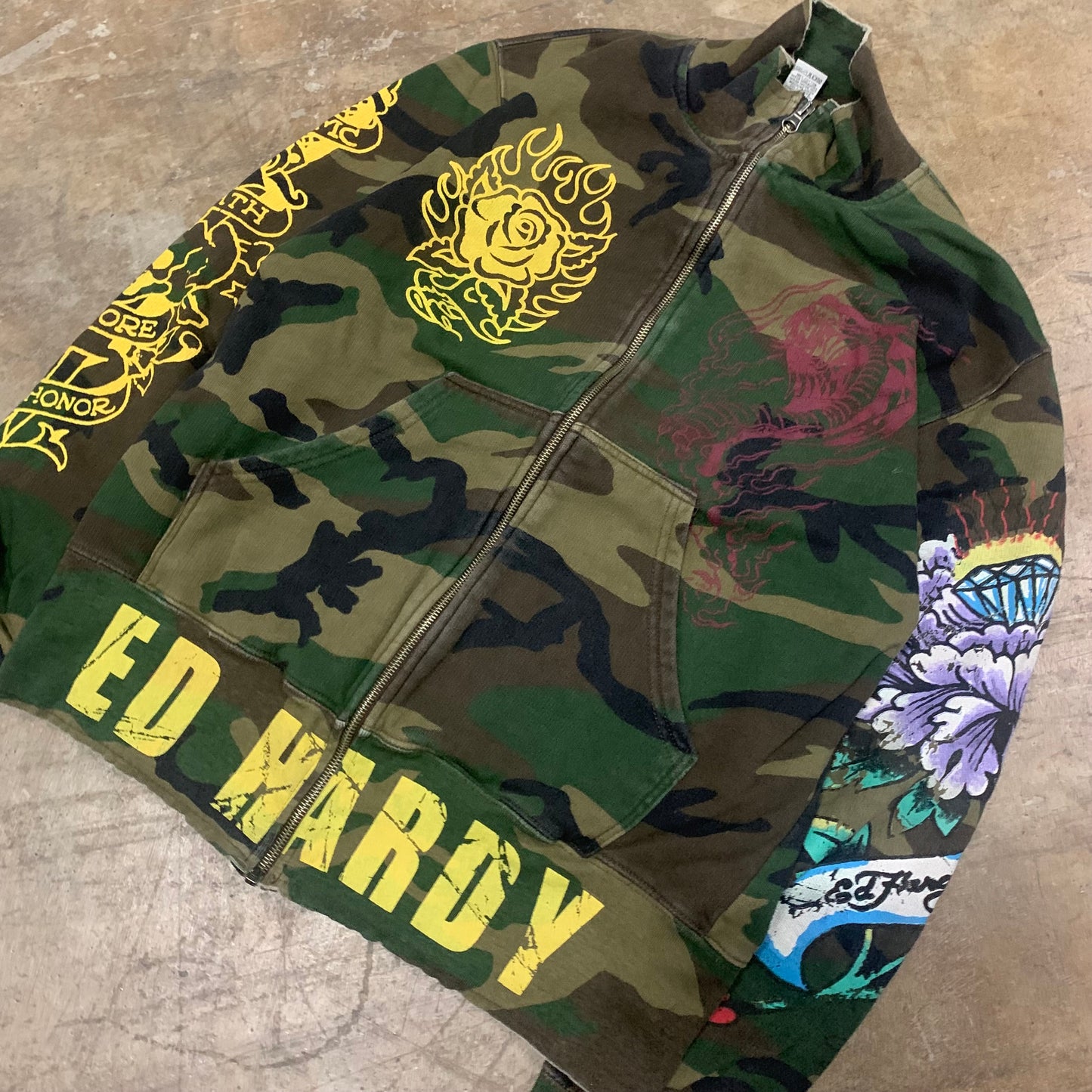 Ed Hardy Zip Up Jacket (Small)