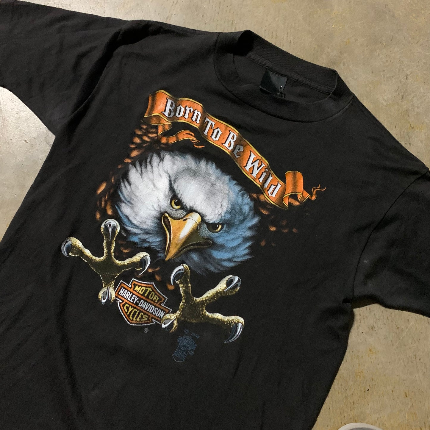 3D Emblem Eagle Harley Davidson Tee (Large)