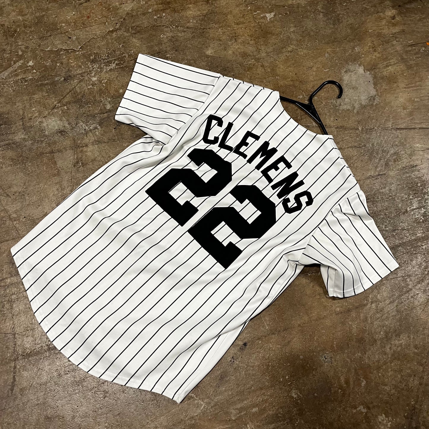 Astros Pin Stripped Jersey Clemens (Medium)