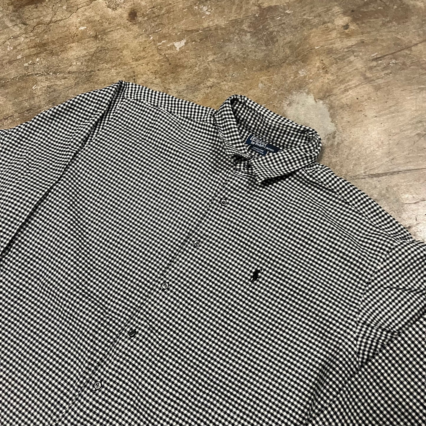 Ralph Lauren Polo Blk & Wht Button Up.