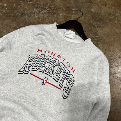 Houston Rockets Embroidered Grey Sweatshirt (Medium)