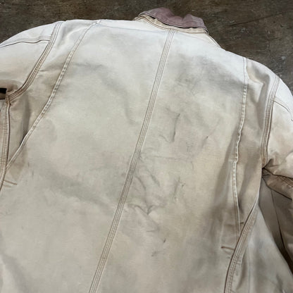 Carhartt Beige Farm Coat Jacket (XLarge)