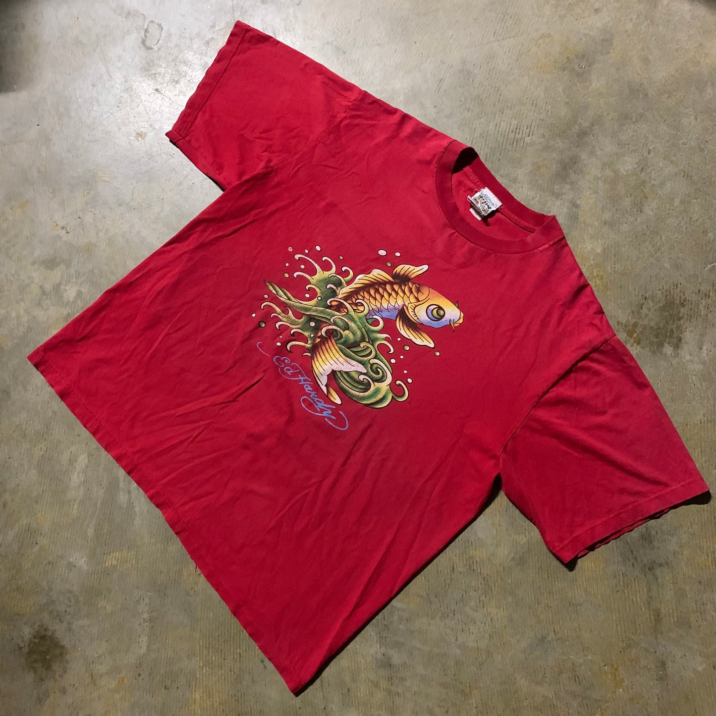 Ed Hardy Red Tee (XX-Large)