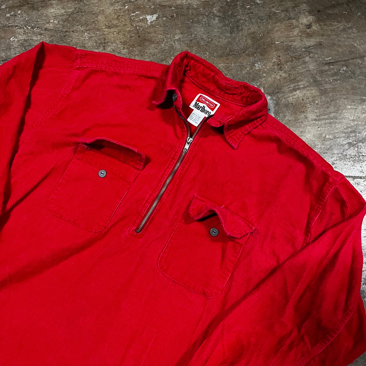 Marlboro Red Corduroy Pull Over.