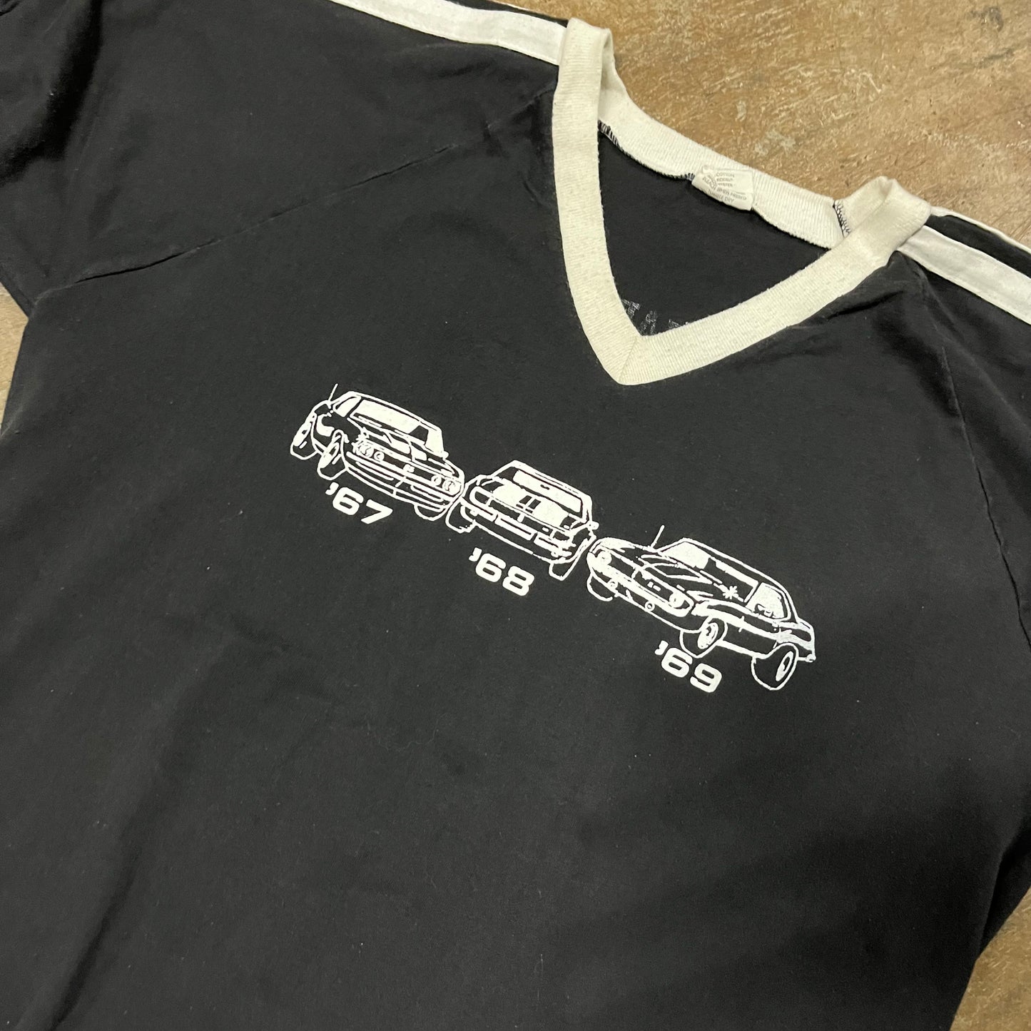 60s Camaro Blk & Wht Tee (Large)