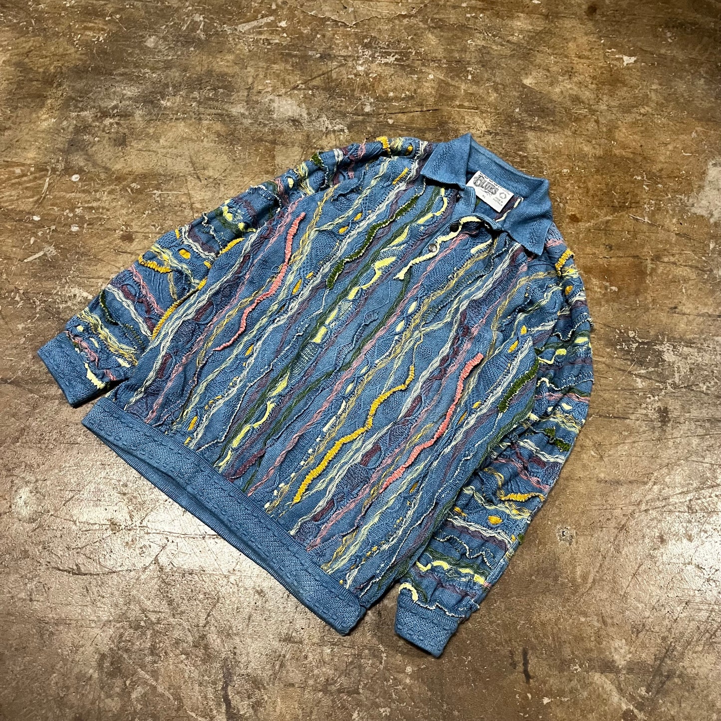 Coogi Blues Knitted Sweater (X-Large)