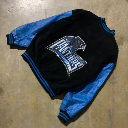 Carolina Panthers suede leather jacket