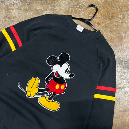 Mickey Mouse 80s Blk Sweatshirt (X-Large)