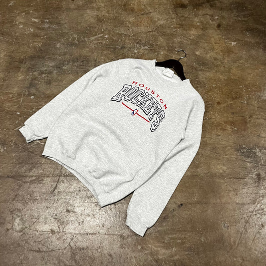 Houston Rockets Embroidered Grey Sweatshirt (Medium)