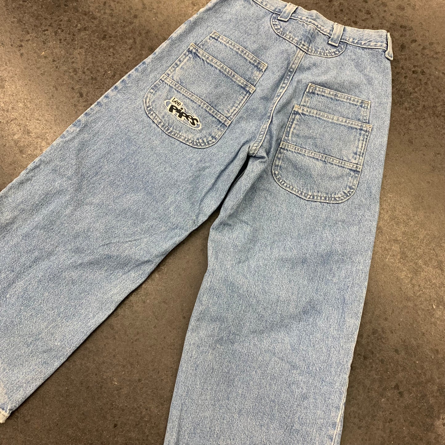 Lee Pipes Jeans Distressed