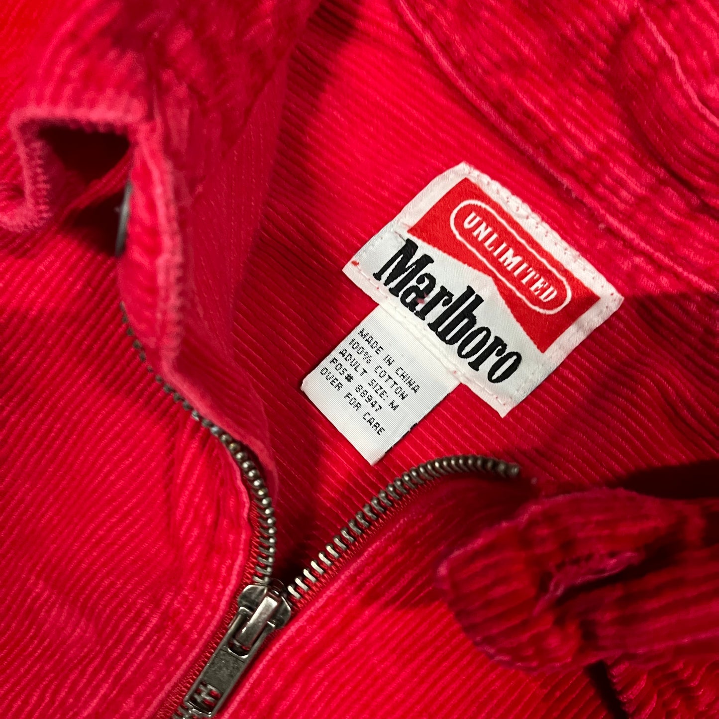 Marlboro Red Corduroy Pull Over.