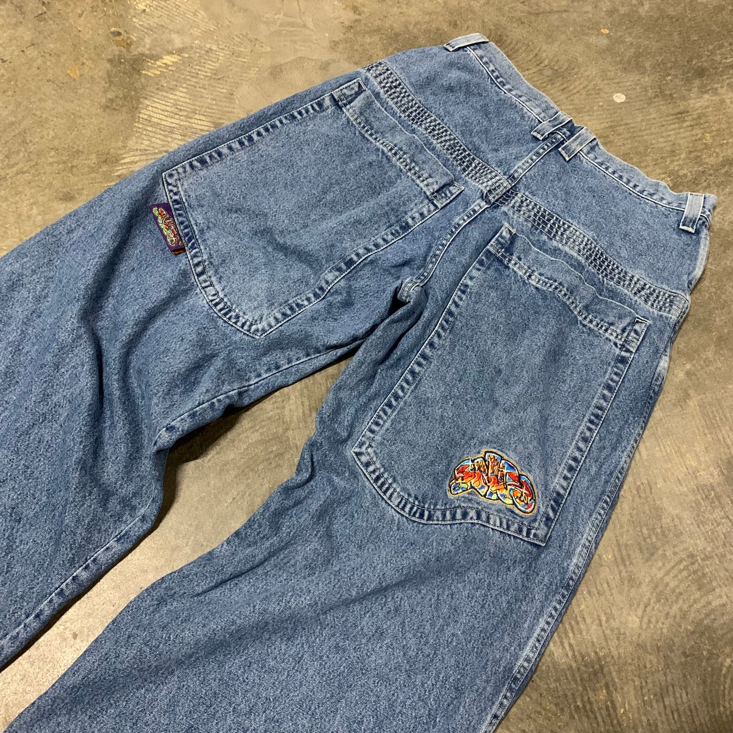 JNCO Wide Pant Leg Y2K Jeans (34W/32L)