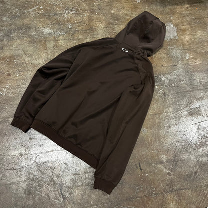 Oakley Brown Zip Up Hoodie (Large)