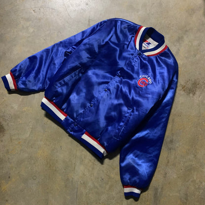 Chicago Cubs Blue Satin Jacket