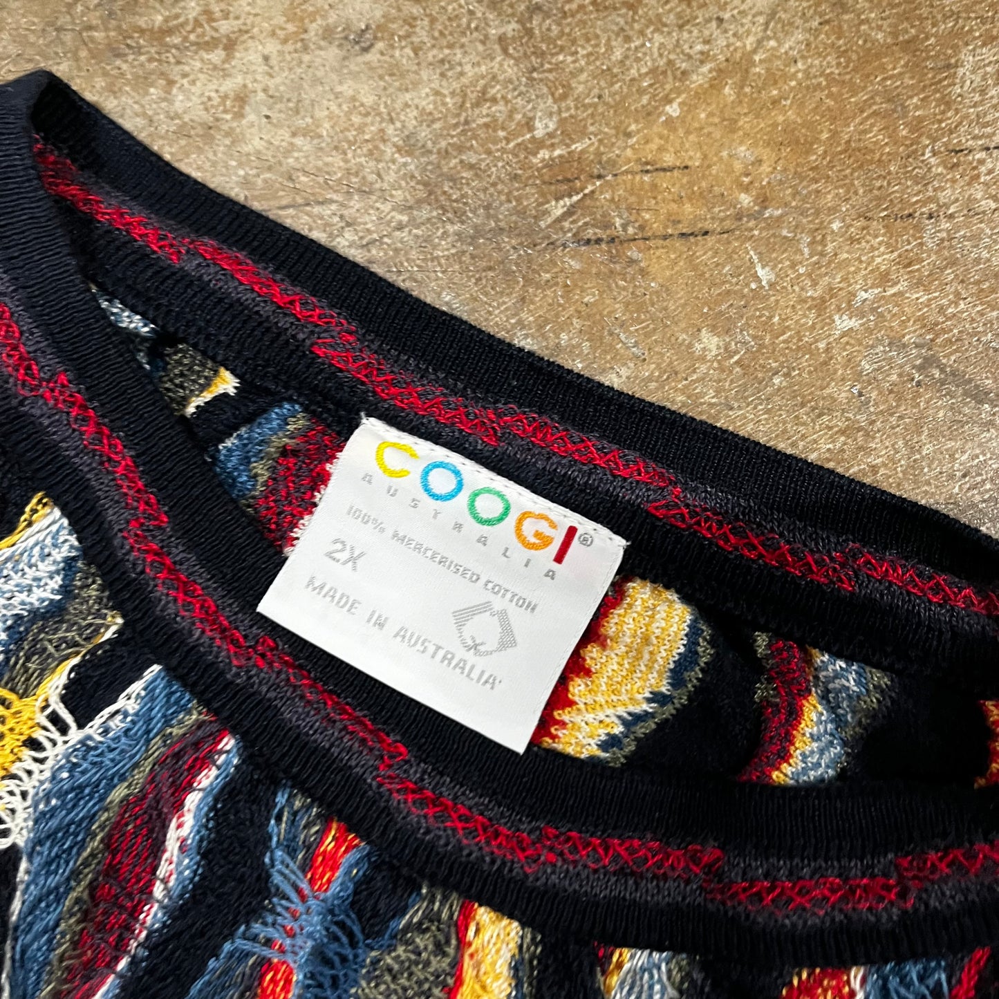 COOGI BLK & Colorful Knitted Sweater (XX-Large)