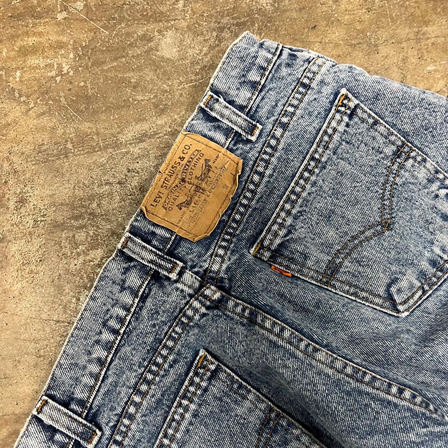 Levi’s Acid Wash Orange Tabs (34X34)