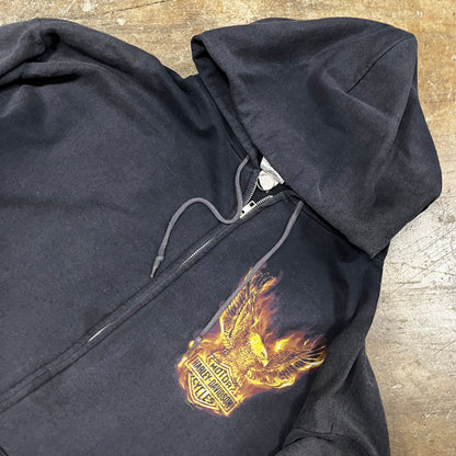 Harley Davidson Flame Faded Hoodie (5X-Large)