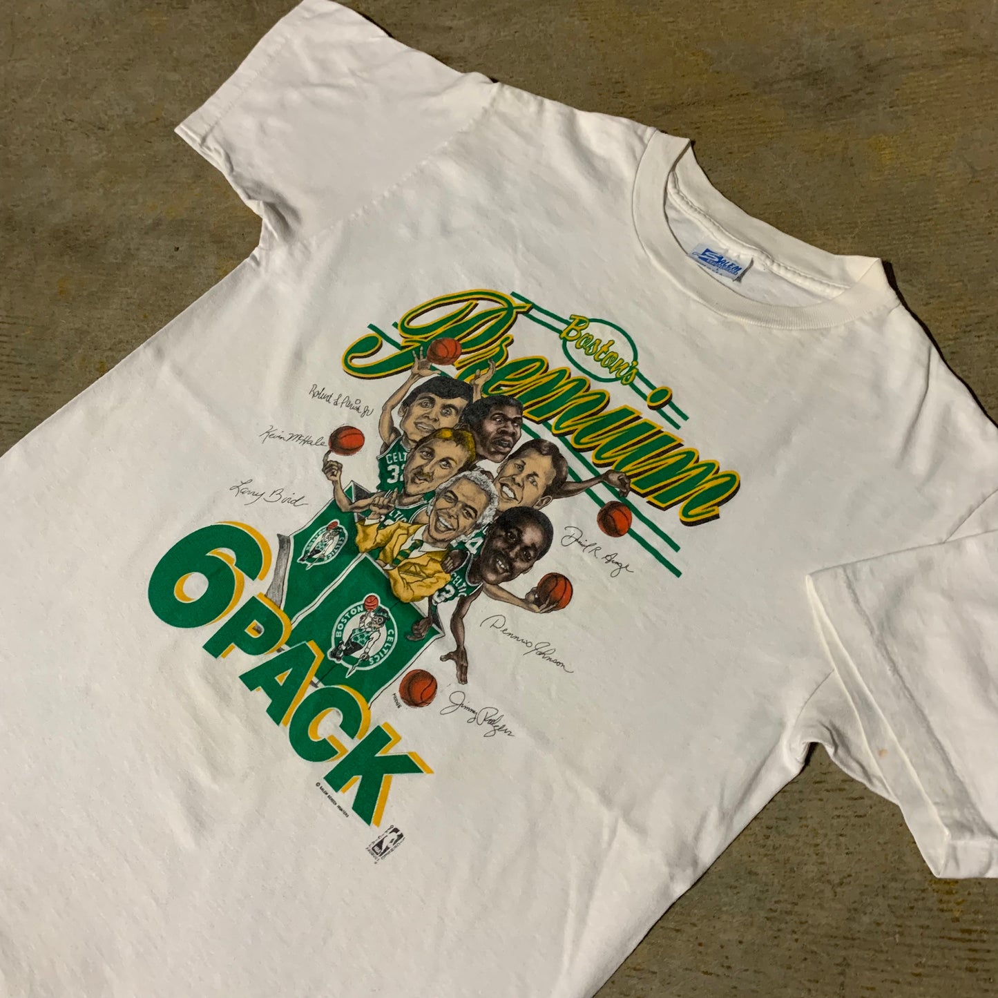 Celtics Cartoon head 80’s tee